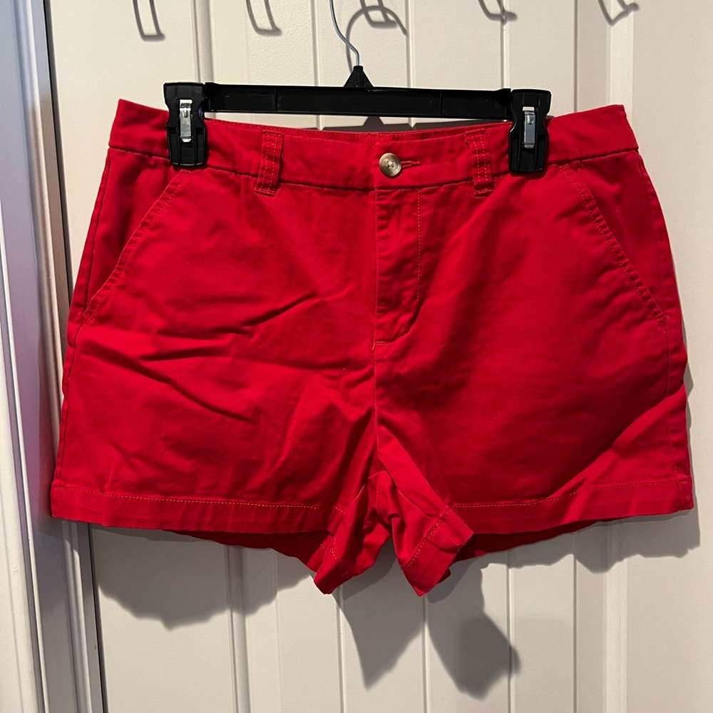 Maison Jules Red Bermudas Tailored Cotton Blend